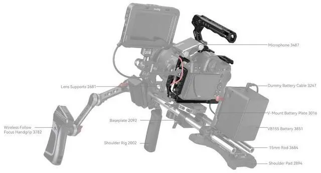 Alt view image 3 of 5 - SmallRig Handheld Camera Cage Kit for Nikon Z8 Camera