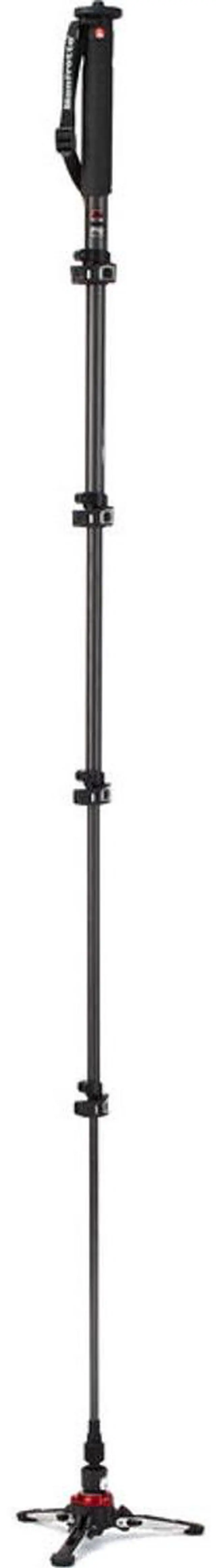 Alt view image 3 of 4 - Manfrotto XPRO Monopod+ 5-Section Carbon Fiber Video Monopod