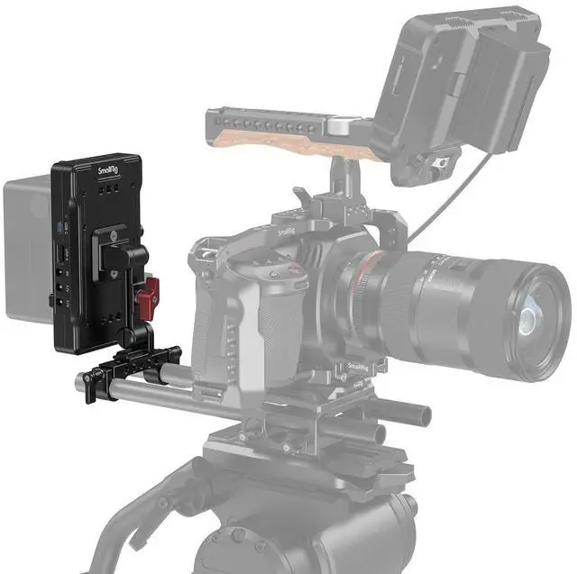 Alt view image 4 of 6 - SmallRig 3204B Advanced V-Mount Battery Adapter Plate with Adjustable Arm