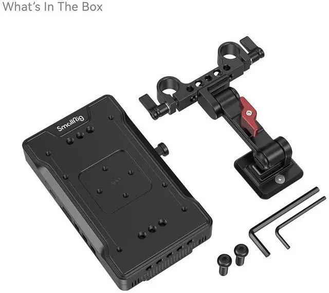 Alt view image 6 of 6 - SmallRig 3204B Advanced V-Mount Battery Adapter Plate with Adjustable Arm