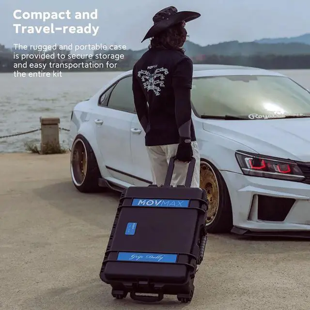 Alt view image 4 of 4 - MOVMAX Grip Dolly Camera System Pro Kit with Flight Case