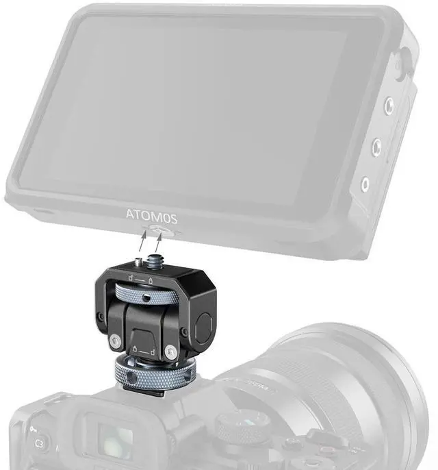Alt view image 7 of 7 - SmallRig 3809B Monitor Support Basic with Cold Shoe Mount