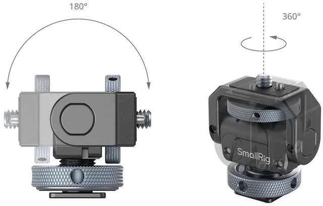 Alt view image 6 of 7 - SmallRig 3809B Monitor Support Basic with Cold Shoe Mount