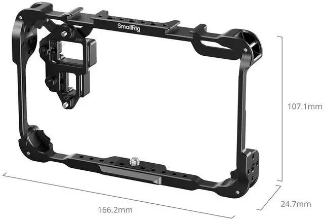 Alt view image 6 of 7 - SmallRig Cage Kit with Sunhood and Screen Protector for Atomos Shinobi II Monitor