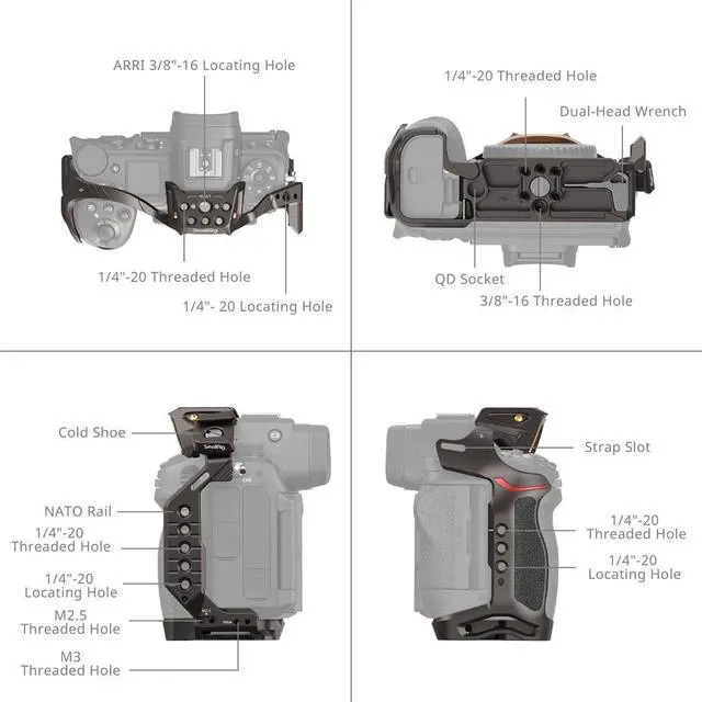 Alt view image 5 of 7 - SmallRig 4521 Night Eagle Camera Cage for Nikon Z6III Camera