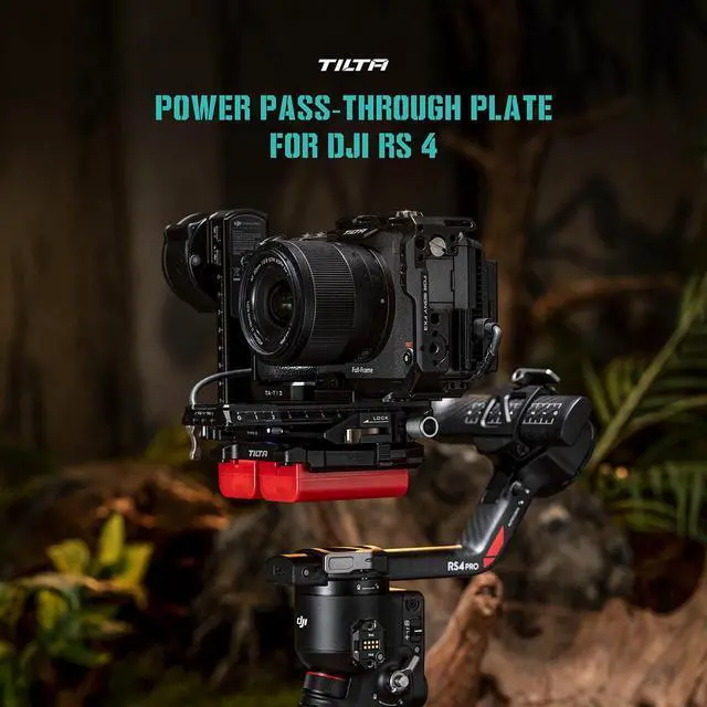 Alt view image 4 of 7 - Tilta Tilta Battery Plate to DJI RS 4 Power Pass-Through Plate Kit for L Series