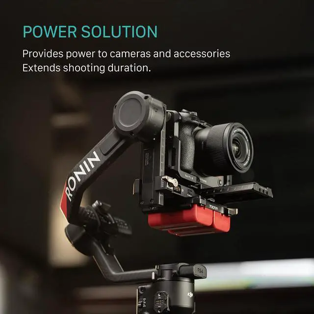 Alt view image 7 of 7 - Tilta Tilta Battery Plate to DJI RS 4 Power Pass-Through Plate Kit for L Series