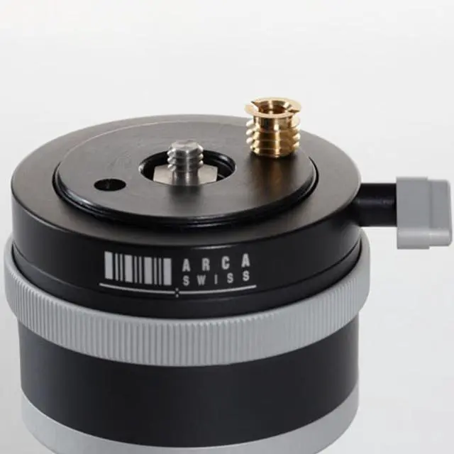 Alt view image 5 of 7 - Arca Swiss Monoball P0 with Panning System With 1/4" and 3/8" Threaded Disk
