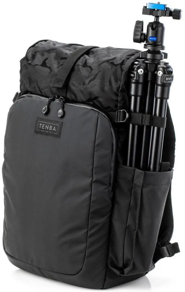 Alt view image 15 of 15 - Tenba Fulton v2 14L All Weather Camera & Lens Backpack Black/Black Camo 637-735