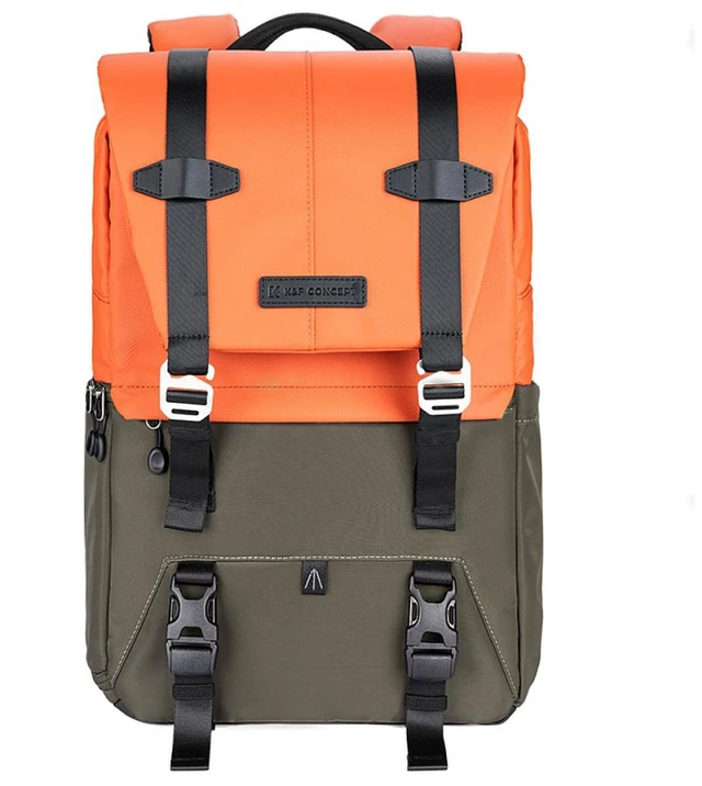 Main image of K&F Concept Beta 20L Multifunctional Waterproof DSLR Camera Travel Backpack for Outdoor Photography, Large, Orange/Dark Green