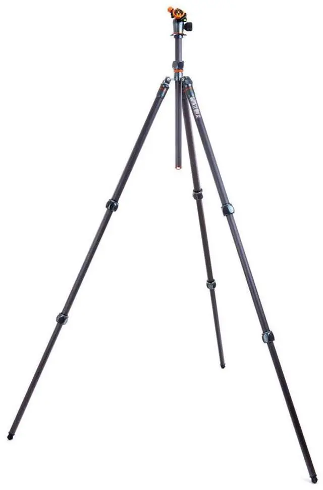 Alt view image 4 of 7 - 3 Legged Thing Winston 2.0 3-Section Carbon Fiber Tripod with AirHed Pro Ball Head, Metallic Slate Gray