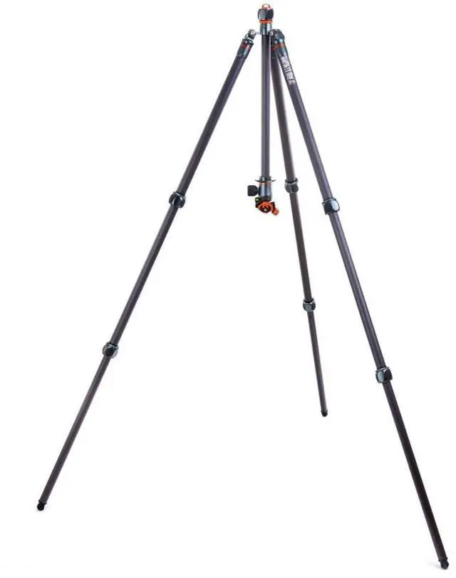 Alt view image 5 of 7 - 3 Legged Thing Winston 2.0 3-Section Carbon Fiber Tripod with AirHed Pro Ball Head, Metallic Slate Gray