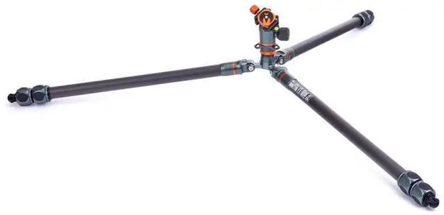 Alt view image 3 of 7 - 3 Legged Thing Winston 2.0 3-Section Carbon Fiber Tripod with AirHed Pro Ball Head, Metallic Slate Gray