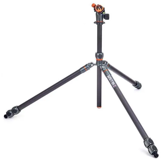 Alt view image 2 of 7 - 3 Legged Thing Winston 2.0 3-Section Carbon Fiber Tripod with AirHed Pro Ball Head, Metallic Slate Gray