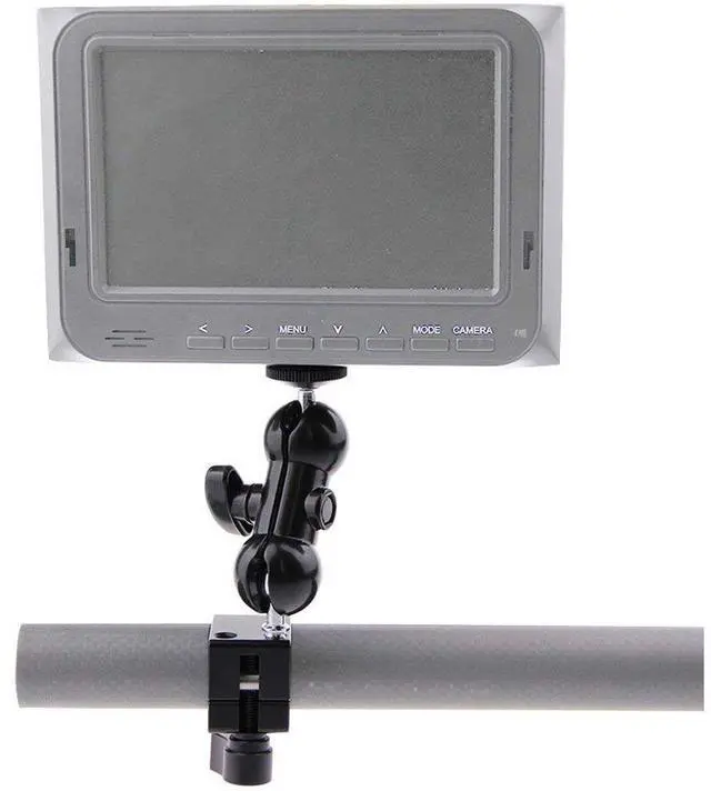 Alt view image 6 of 6 - CAMVATE Monitor Mount with Ball Head and 25mm Rod Clamp for DJI Ronin-M, Black Knob
