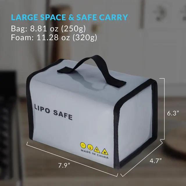 Alt view image 7 of 7 - Aries Lipo Safe Fire and Explosion-Proof Bag #AR-LSBB