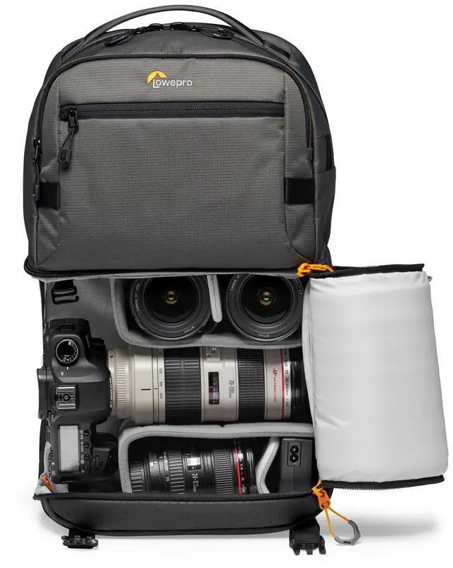 Alt view image 4 of 8 - Lowepro Fastpack PRO BP 250 AW III Travel-Ready Backpack, Gray #LP37331