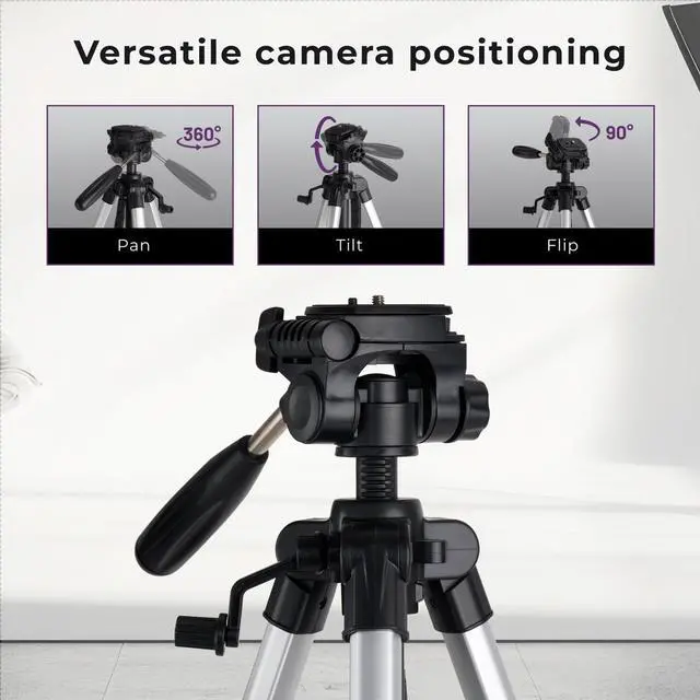 Alt view image 4 of 7 - Takama Aluminum 3-Section Tripod with 3-Way Head, 58" Max Height
