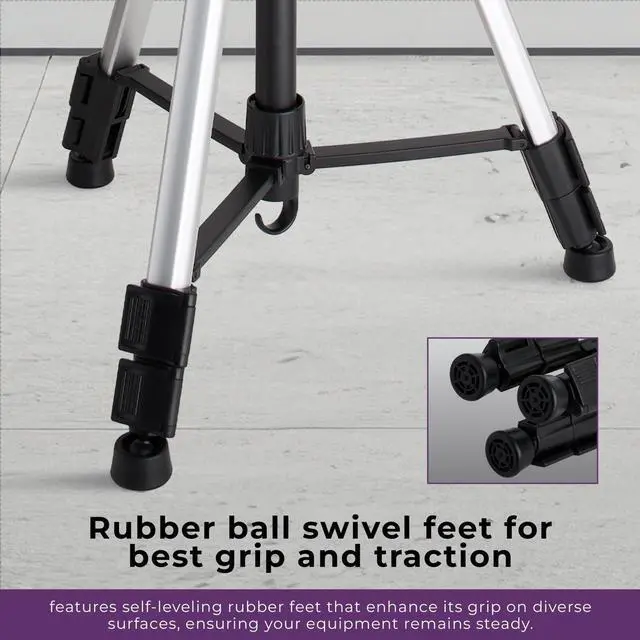 Alt view image 7 of 7 - Takama Aluminum 3-Section Tripod with 3-Way Head, 58" Max Height