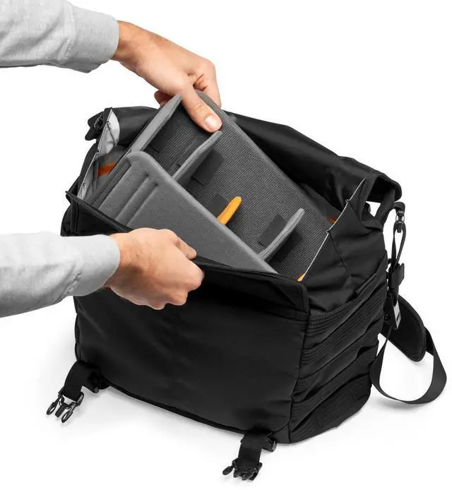 Alt view image 6 of 7 - Lowepro ProTactic MG 160 AW II Messenger Bag, Black #LP37266