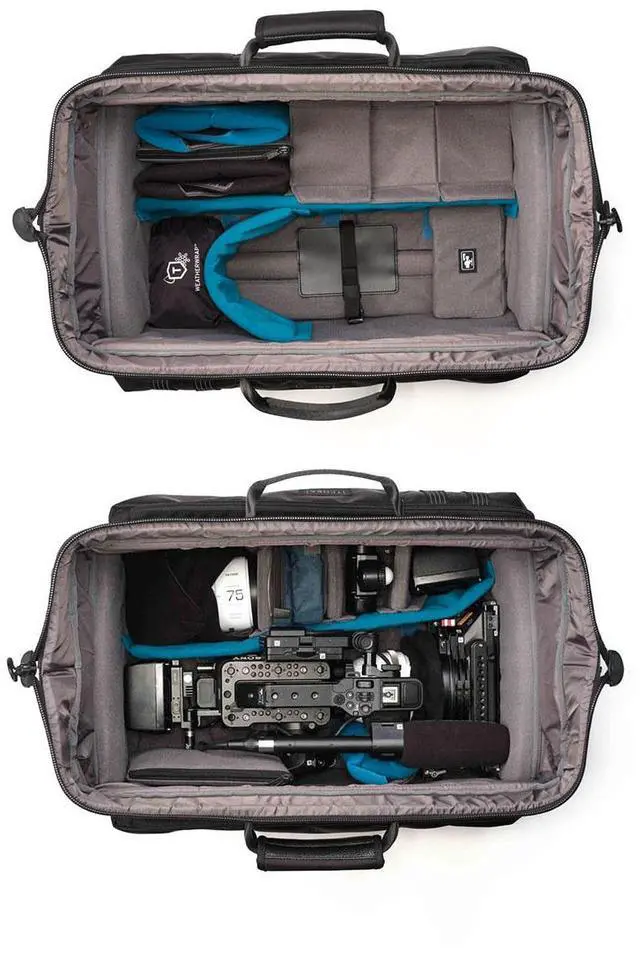 Alt view image 2 of 7 - Tenba Cineluxe v2 Roller 24 for Professional Camcorders, Cinema Cameras and ENG Rigs, Black