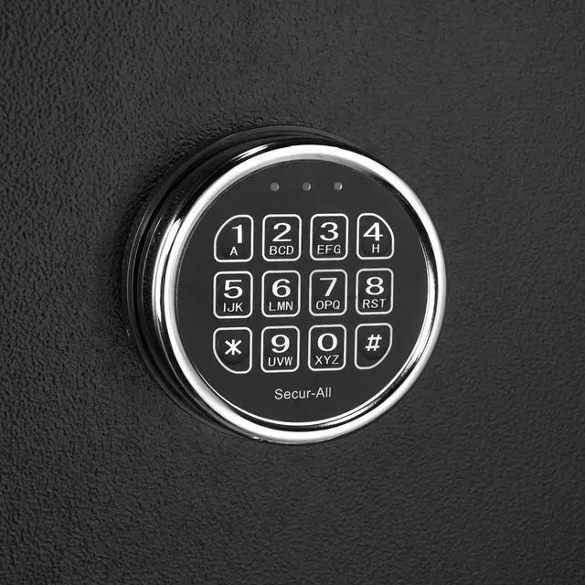 Alt view image 4 of 7 - Barska FV-1000 8.47 Cubic Foot Tall Fireproof Vault Safe for 14 Rifles, with Quick Entry Electronic Keypad, Black