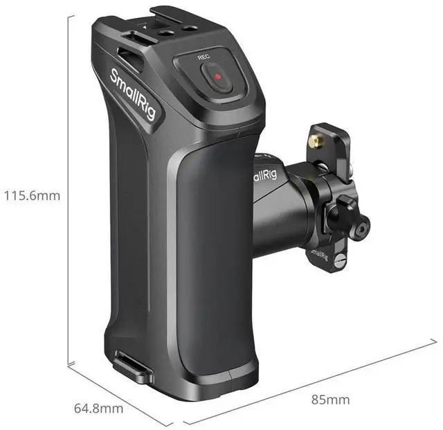 Alt view image 2 of 7 - SmallRig SmallRig Rotating Side Handle with Trigger REC for Selected Canon / Blackmagic Design Cameras
