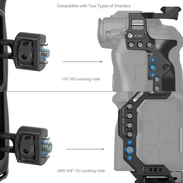 Alt view image 5 of 7 - SmallRig Side Handle with Two-In-One Locating Screw