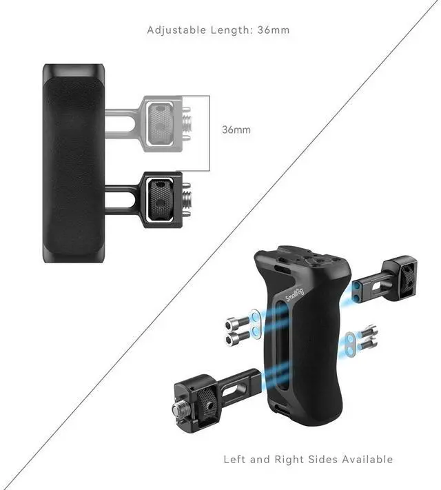 Alt view image 6 of 7 - SmallRig Side Handle with Two-In-One Locating Screw