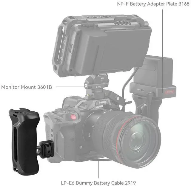 Alt view image 7 of 7 - SmallRig Side Handle with Two-In-One Locating Screw