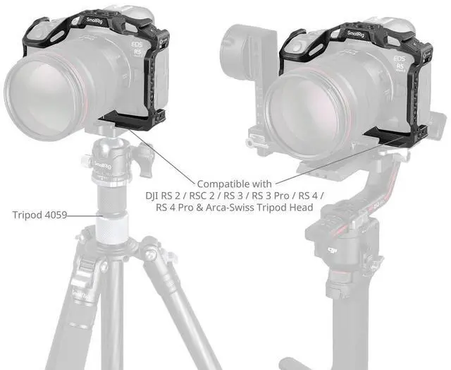 Alt view image 6 of 7 - SmallRig Black Mamba Camera Cage for Canon EOS R5 Mark II