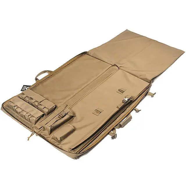 Alt view image 3 of 3 - Barska Loaded Gear RX-300 40" Tactical Soft Two Rifle Bag / Shooter's Mat, Flat Dark Earth