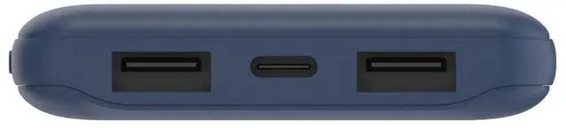 Alt view image 11 of 15 - Belkin BoostCharge USB-C Portable Charger 10K Power Bank With 1 USB-C Port and 2 USB-A Ports & Included USB-C To Cable, Blue