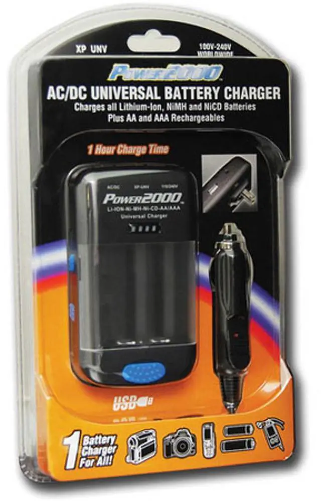 Main image of Power2000 XP-UNV AC/DC Universal Battery Charger