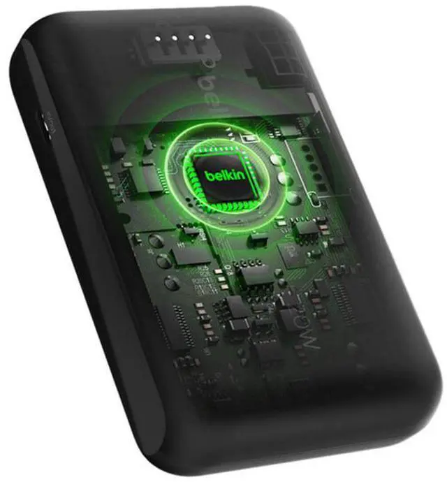 Alt view image 12 of 14 - Belkin BoostCharge Power Bank 10K With Integrated Cable - For Smartphone, Tablet PC, iPad mini, iPad, iPad Pro - 10000 mAh - Black