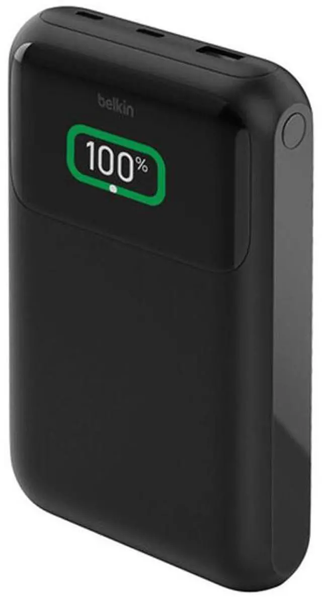 Alt view image 9 of 12 - Belkin 65W 3-port USB Power Bank w/ Digital Display - 20K mAh - 2xUSB-C, 1xUSB-A - Portable Charger - w/ USB-C to USB-C Cable - Black - For Universal, Smartphone, Tablet PC, Notebook, iPad, iPad Pro,
