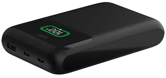 Alt view image 10 of 12 - Belkin 65W 3-port USB Power Bank w/ Digital Display - 20K mAh - 2xUSB-C, 1xUSB-A - Portable Charger - w/ USB-C to USB-C Cable - Black - For Universal, Smartphone, Tablet PC, Notebook, iPad, iPad Pro,