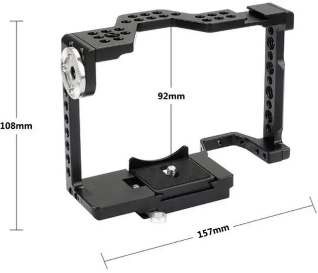 Alt view image 6 of 6 - CAMVATE CAMVATE Quick Release Camera Cage with Rosette Attachment for a7 II, a7R II, a7S IIÊîa7 III, a7R III, a9 Series