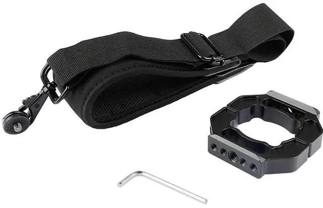 Alt view image 2 of 5 - CAMVATE Extension Ring Mounting Clamp with Padded Neck/Shoulder Strap #C2020