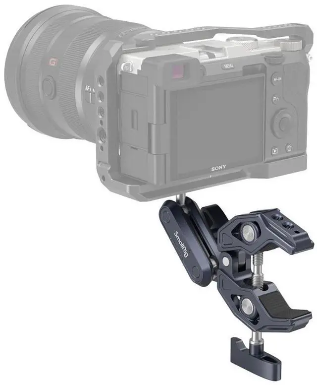 Alt view image 7 of 7 - SmallRig Crab-Shaped Super Clamp with Ball Head Magic Arm