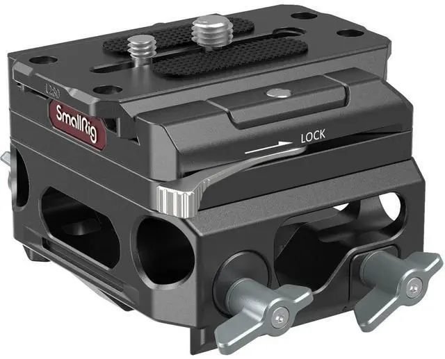 Main image of SmallRig 3067 Lightweight Baseplate with Dual 15mm Rod Clamp, Magnesium Alloy version