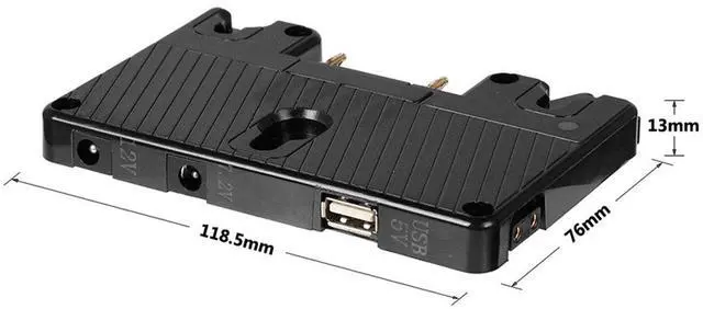 Alt view image 5 of 7 - CAMVATE Anton Bauer Gold Mount Power Splitter Battery Adapter #C2168
