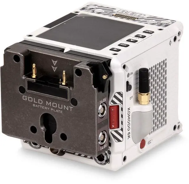 Alt view image 3 of 3 - Tilta Dual Canon BP to Gold Mount Adapter Battery Plate for RED KOMODO, Tactical Gray