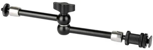 Alt view image 4 of 5 - CAMVATE Super Crab Clamp with 11" Magic Articulated Arm and Double Mini Ball Head for DSLR Camera Cage, Black Lever