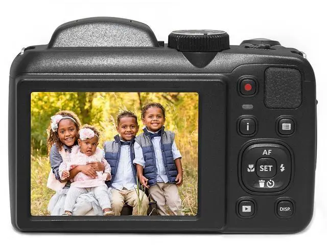 Alt view image 2 of 7 - Kodak KODAK PIXPRO AZ255-BK 16MP Digital Camera 25X Optical Zoom 24mm Wide Angle Lens Optical Image Stabilization 1080P Full HD Video 3" LCD Vlogging Camera, With Bag & 32GB SD Card + Card Reader
