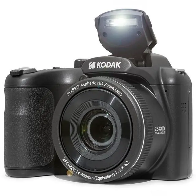 Alt view image 4 of 7 - Kodak KODAK PIXPRO AZ255-BK 16MP Digital Camera 25X Optical Zoom 24mm Wide Angle Lens Optical Image Stabilization 1080P Full HD Video 3" LCD Vlogging Camera, With Bag & 32GB SD Card + Card Reader