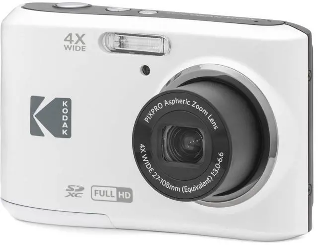 Alt view image 6 of 11 - Kodak PIXPRO FZ45 Friendly Zoom Digital Camera (White)
