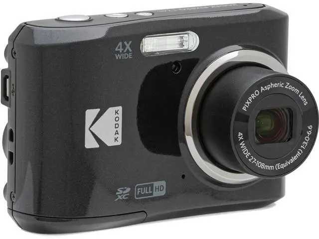 Alt view image 8 of 12 - Kodak PIXPRO FZ45 Friendly Zoom Digital Camera (Black)