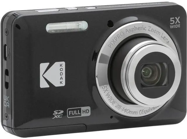 Alt view image 11 of 14 - Kodak PIXPRO Friendly Zoom FZ55 Digital Camera (Black)