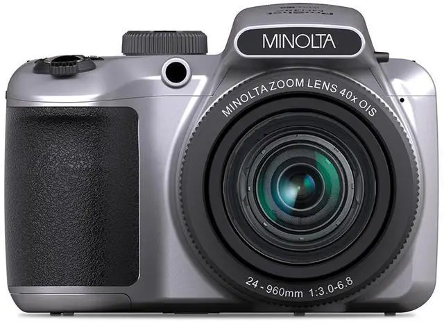 Alt view image 5 of 6 - Minolta 20 Mega Pixels 40x Optical Zoom Digital Camera with 1080p FHD Video, Silver